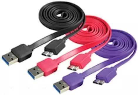 USB 3.0 Lead Cable WD Seagate Toshiba Samsung Portable External Hard Drive Purp