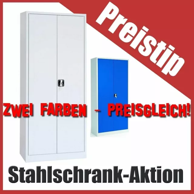 AKTENSCHRANK WERKZEUGSCHRANK 180x80x38 cm, 4 Böden, 2 Farben, PREIS-AKTION! NEU!
