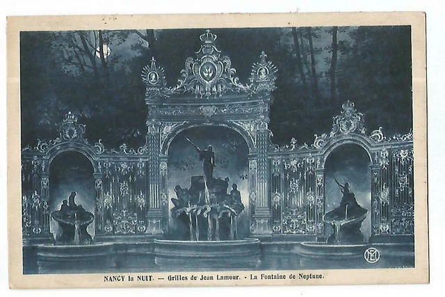54  Nancy La Nuit  Grilles De Jean Lamour  Fontaine De Neptune