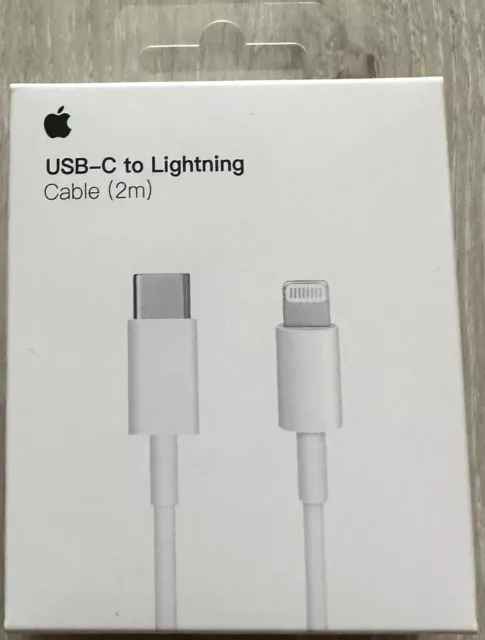 Original Apple 20W USB-C Lightning Ladekabel 2m iPhone 7 8 X 11 12 13 14 Pro Max