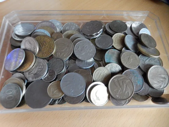 800 grammes de pièces de monnaie du monde
