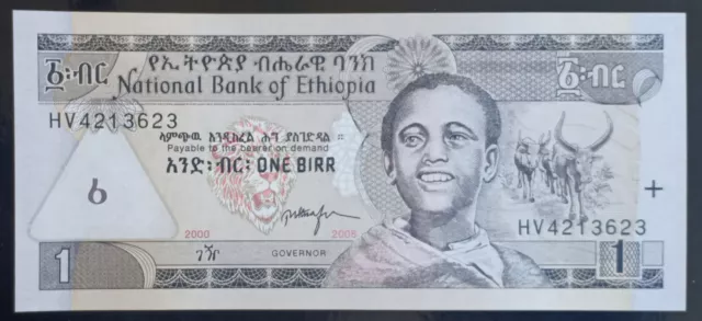 BY50 - Ethiopia 2008 (EE 2000) note 1 Birr P-46e UNC