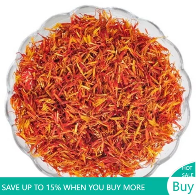 100% Natural DRIED SAFFRON SAFFLOWER Tea Organic Chinese Herbal Tea