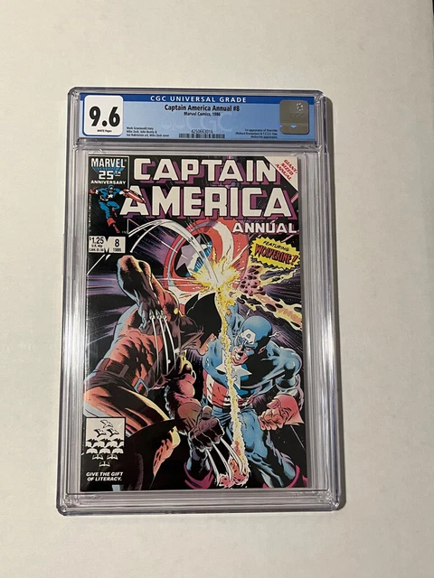 Captain America Annual #8 - CGC 9.6 - Freshly graded! White Pages - Wolverine