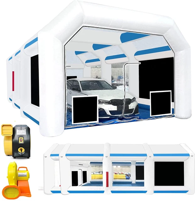 BONOOTH Inflatable Paint Booth 36x20x13Ft Portable Paint Booth with Air System