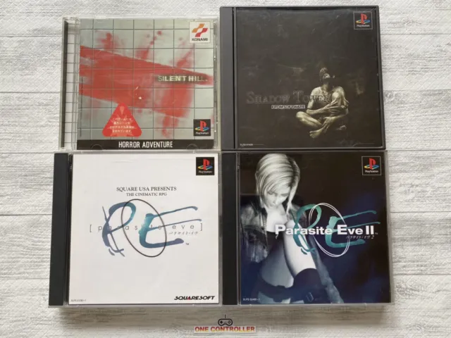 SONY PlayStation PS One Silent Hill & Shadow Tower & Parasite Eve set from Japan