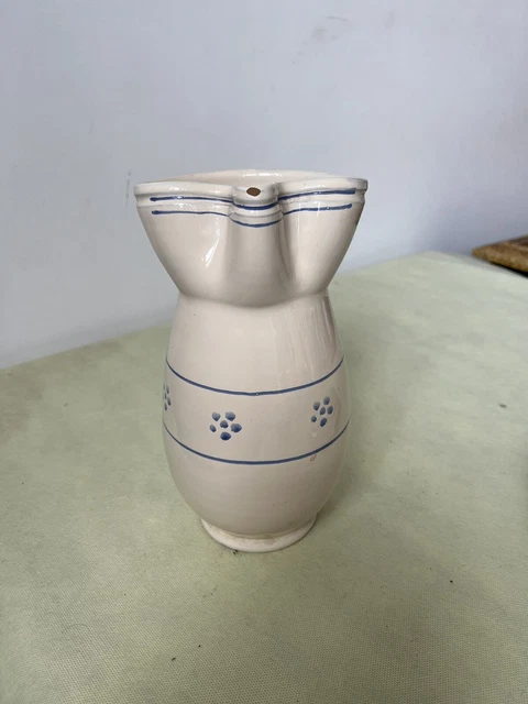 VINTAGE CERAMICA CARAFFA BROCCA 24 CM GROTTAGLIE  PUGLIA PUGLIESE XX Secolo