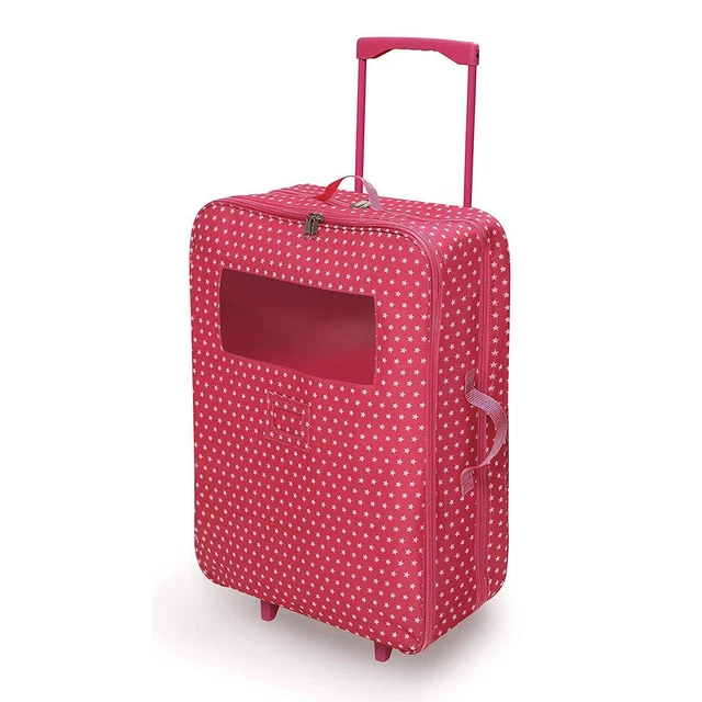 Badger Basket Double Trolley Doll Carrier With Two Sleeping Bags Fits American