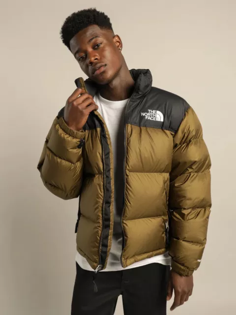 Piumino THE NORTH FACE da uomo 1996 retrò Nuptse 700 - tutte le taglie - oliva/nero.