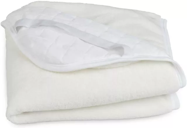 Cot Mattress Topper Protector in Cozy Fleece - Extra Comfort Warmth 120x60cm