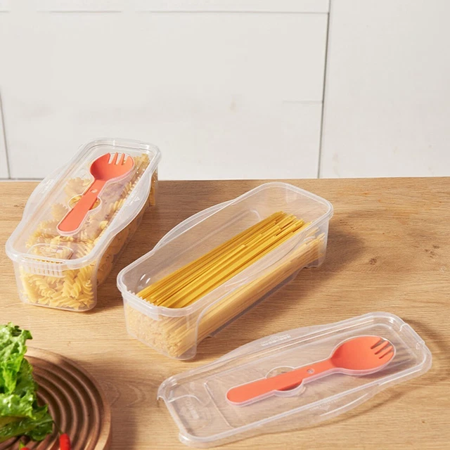 Contenitore Spaghetti Trasparente Impilabile - Per Pasta, Conservazione Alimentare, Grande Capacità - Foto 9