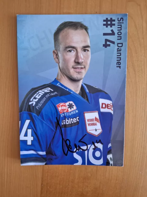  Autogrammkarte#Sport # Eishockey # Schwenninger Wild Wings# Simon Danner