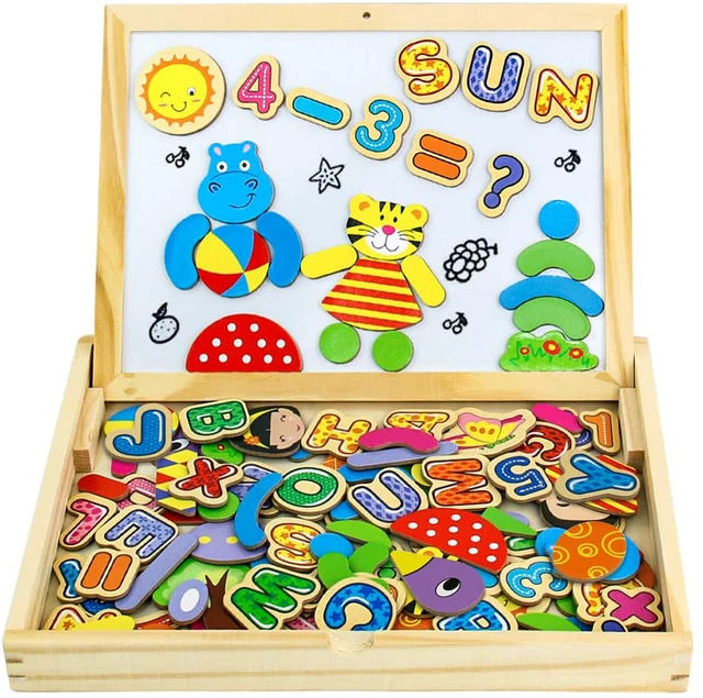 YIXIN PUZZLE ENFANT 3 Ans Jouet en Bois Magnétique Jeux Educatif