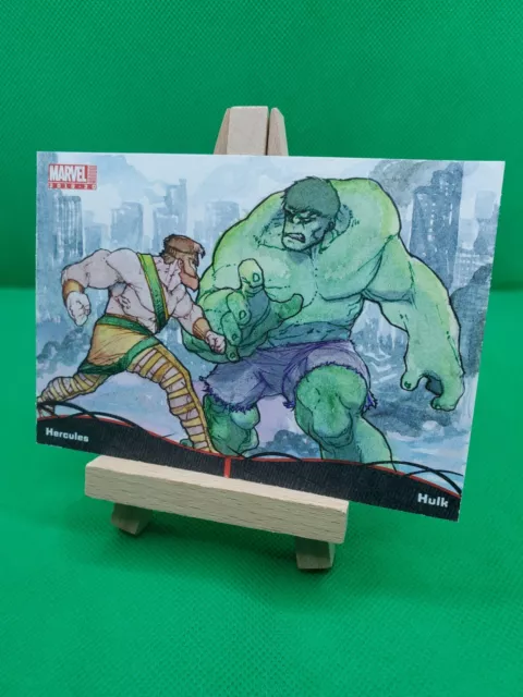 2019-20 Upper Deck Marvel Annual Sketch Cards 1/1 Mauro Fodra Hercules and Hulk
