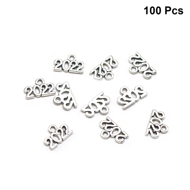 100 Pcs Charm-Anhänger DIY Charms Armbandanhänger Einstellen Stuck
