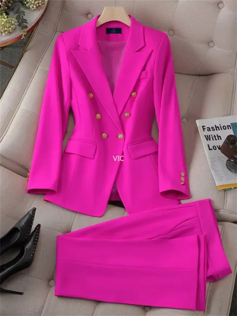WOMEN SUITS BLAZER + Flare Pant Suit Office Lady Formal Business Suits 2  Pieces $63.87 - PicClick