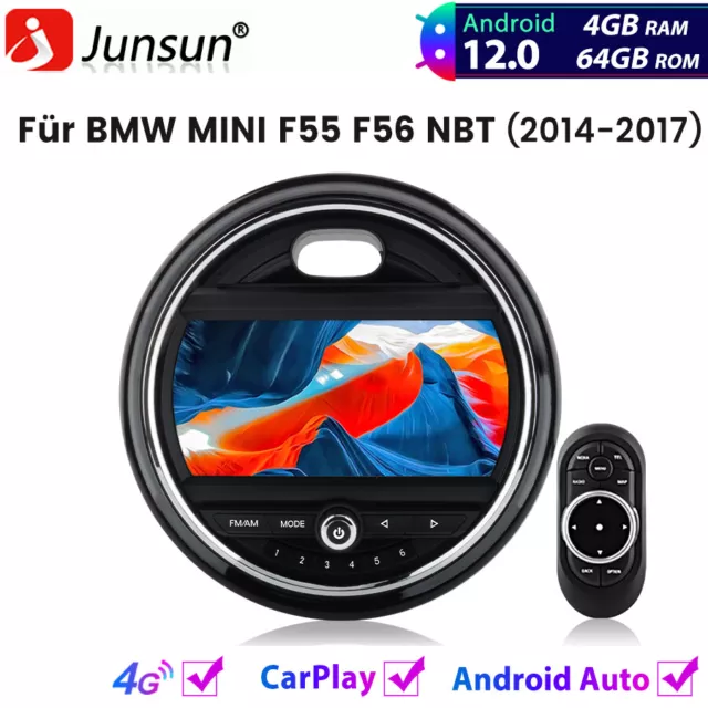 Qualcomm 4+64G Carplay Autoradio Für BMW MINI F55 F56 NBT 2014-2017 Android Navi