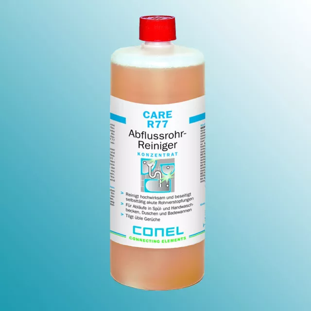 CONEL CARE Abflussrohr-Reiniger 1 Liter Flasche Rohrreiniger CAREAFRR1