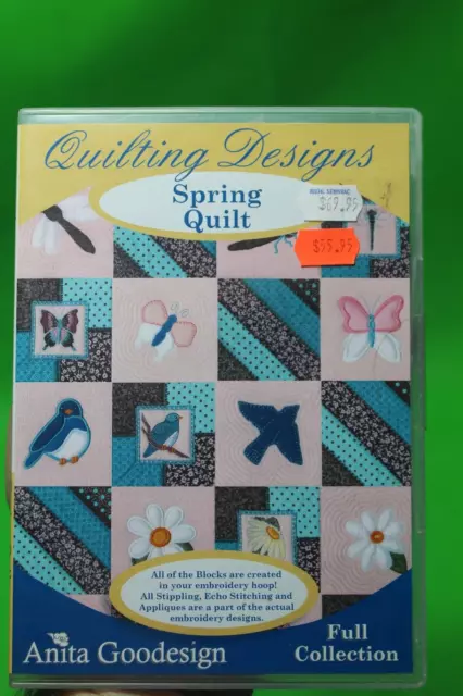 Anita Goodesign Bordado CD Costura Acolchado Diseños Colección Completa Primavera