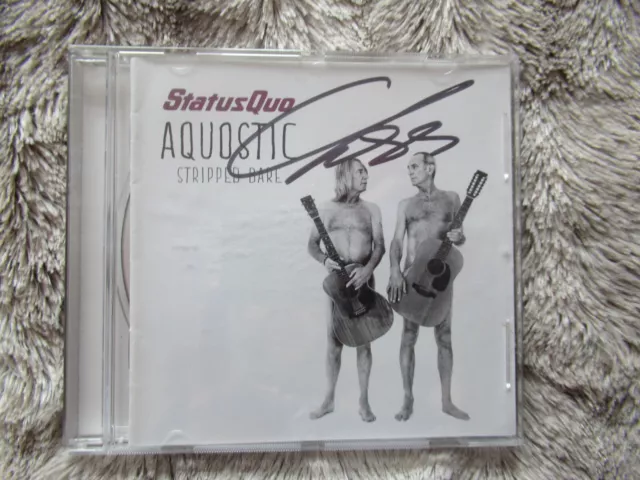 Francis Rossi STATUS QUO Hand Signed CD 'Acoustic Stipped Bare'