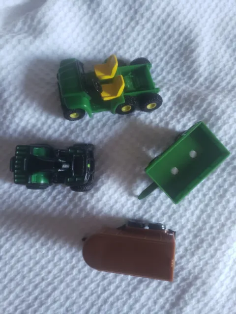 John Deere Lot of 4 Plastic Toy Play Farm Vehicles Green