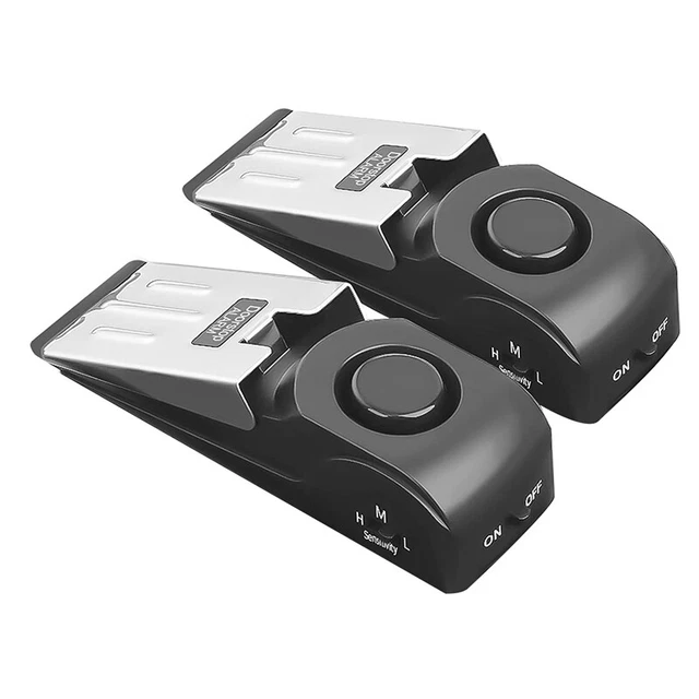 Paquete de 2 alarmas de puerta, alarma de puerta con sirena de seguridad 120DB, alarma de puerta para I1H5