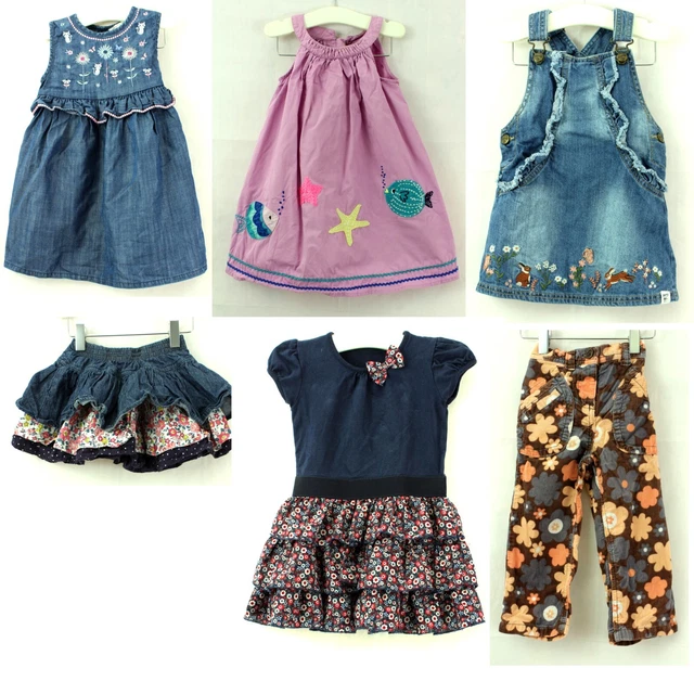 Pacchetto vestiti bambine 18-24 mesi abiti gonna pantaloni
