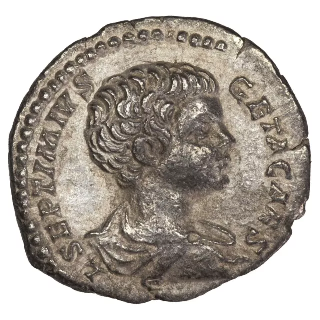 Roman coin Geta Denier 198 Reverse Felicity Felicitas - Temporary RIC.2 Silver