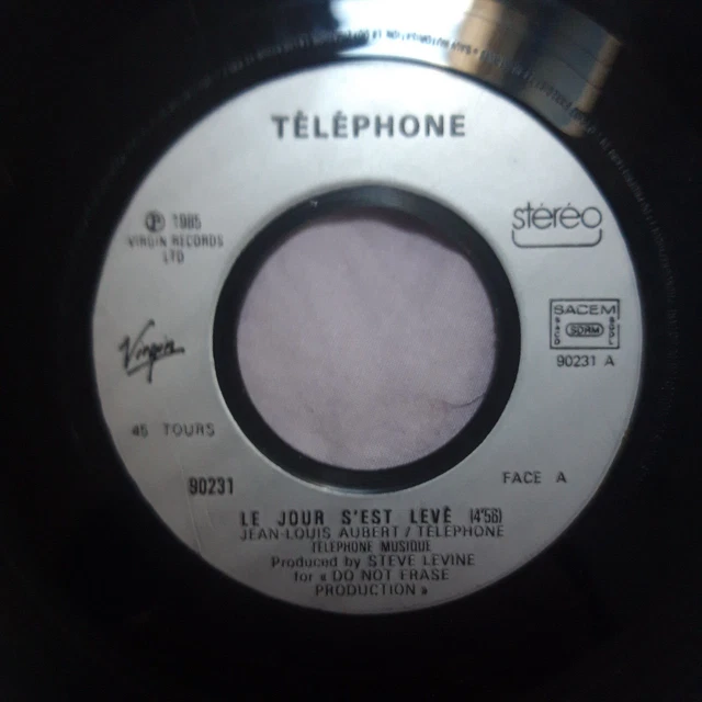 Telephone – Le Jour S'est Levé Single 1985 French 90231 3