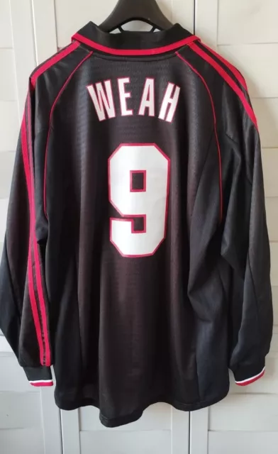 Maglia Milan Terza Adidas Weah 1998/1999 Scudetto N.16