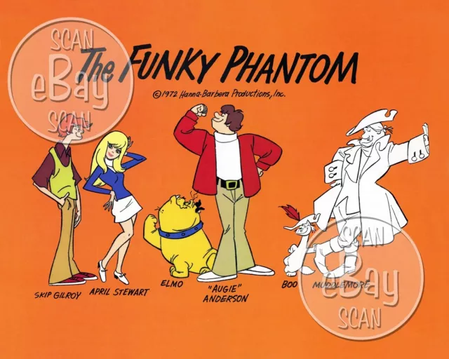 Rare! FUNKY PHANTOM Cartoon Color TV Photo HANNA BARBERA Studios