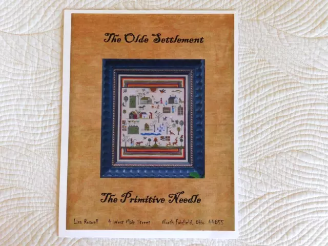 OOP Olde Settlement Primitive Needle cross stitch chart farm needlework sampler 2