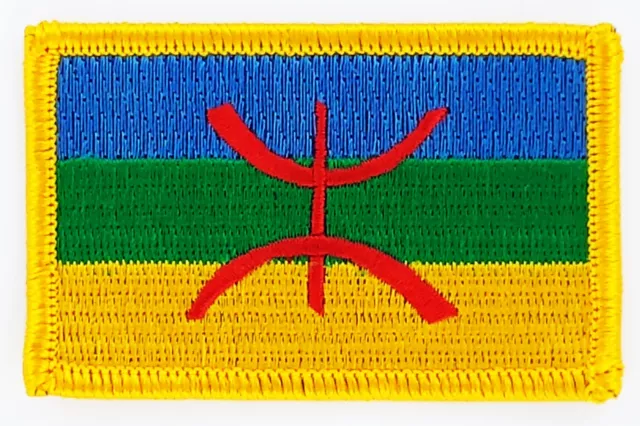 Patch Ecusson Brode Drapeau Kabylie Kabyle Insigne Thermocollant Neuf Patche