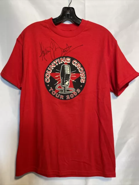 Counting Crows Tour 2003 T-Shirt Autographed Adam Duritz