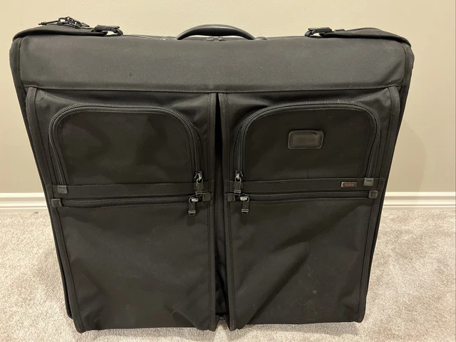 TUMI Alpha Ballistic Nylon Wheeled Garment Bag Luggage 22032DH 25x24x13 Bi Fold 3
