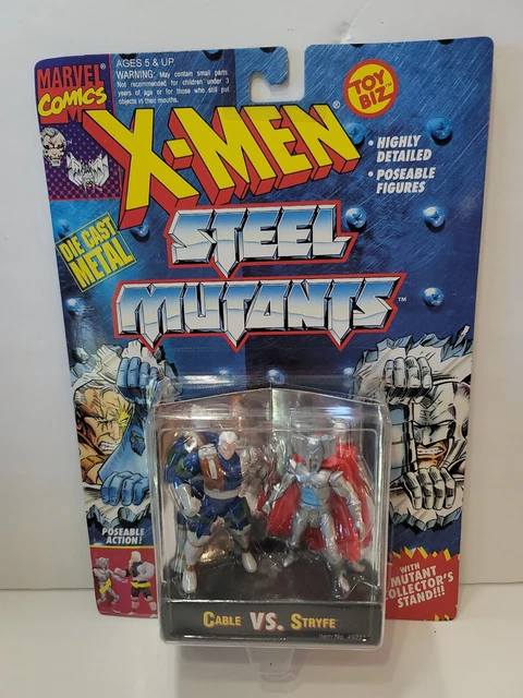 VTG (1994) X-Men: Steel Mutants - Cable vs. Strife [Diecast Figures] NOS MOC