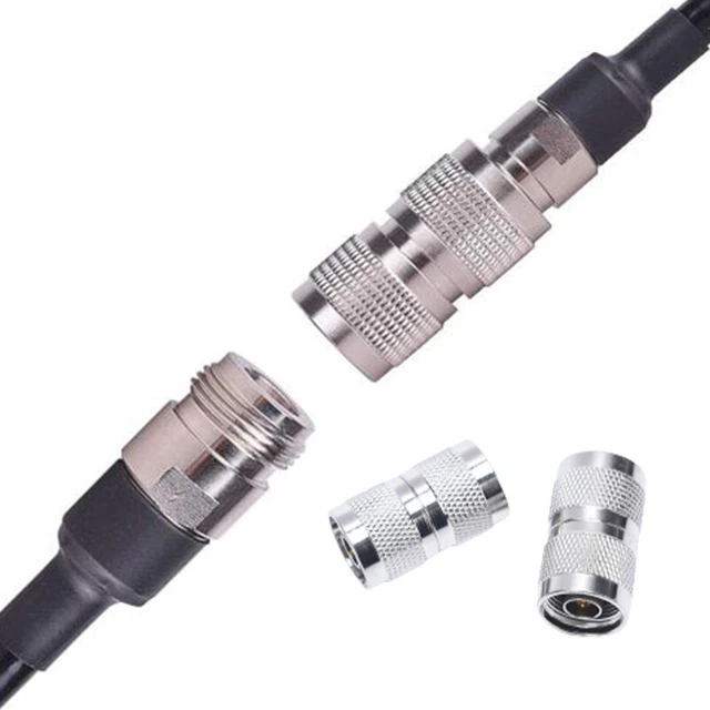 2PCS N Male Plug to N Male Plug Straight RF Coaxial Connector AdapterB.YI