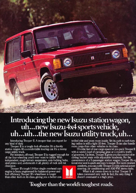 1984 Isuzu Trooper Truck Classic Advertisement Ad P60