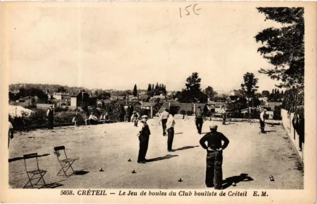 CPA AK CRETEIL Le Jeu de boules du Club boulista de Creteil (600418)