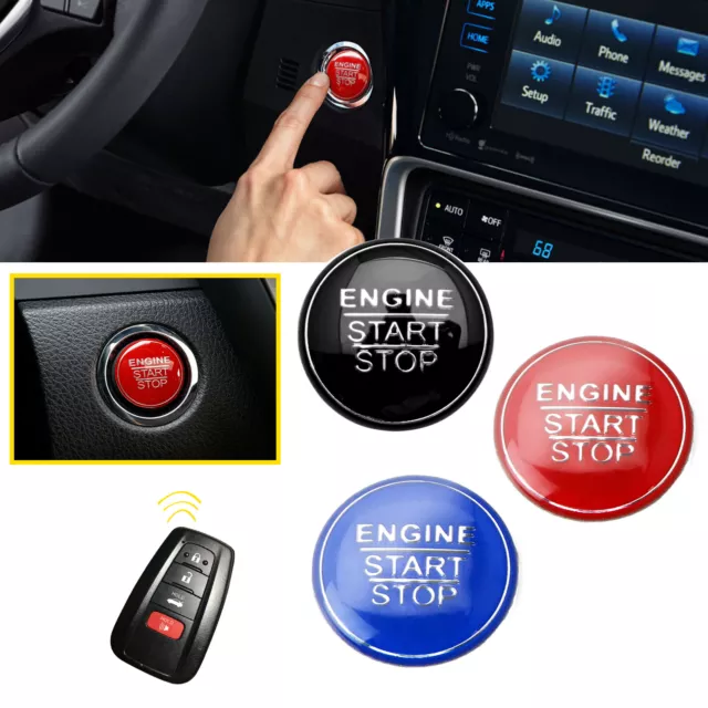 For Toyota Camry Corolla Prius Engine Start/Stop Push Button Cover Trim Sticker