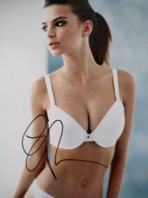 Emily Ratajkowski signed 8 X 10 photo~~Super Hot & Sexy LOA