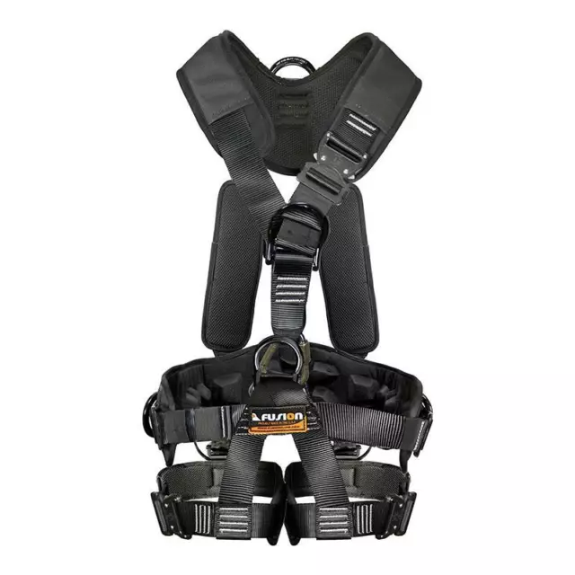 Fusion Climb Tac GT Tactical Full Body EVA Padded Heavy Duty Zipline HARNESS