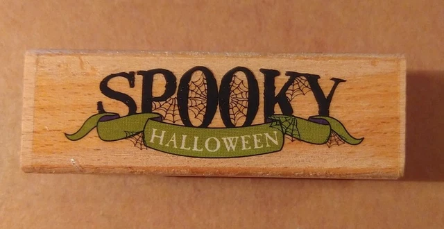 SPOOKY HALLOWEEN - Halloween Mounted Rubber Stamp Studio G