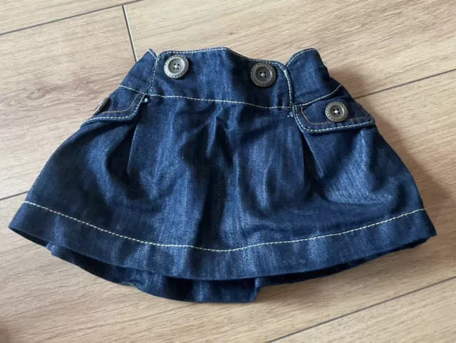 Girls next denim skirt 9-12 months