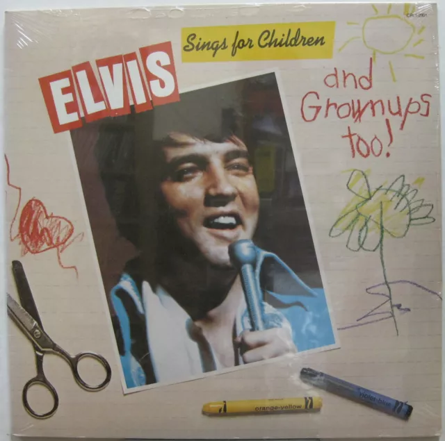 Elvis Presley Sings pour Enfants 1978 US Org Scellé LP + de Vœux Carte