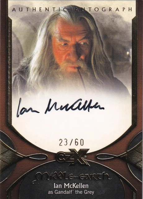 Cryptozoic CZX Middle-Earth Autograph Card IM-GG3 Ian McLellan Gandolph  23/60