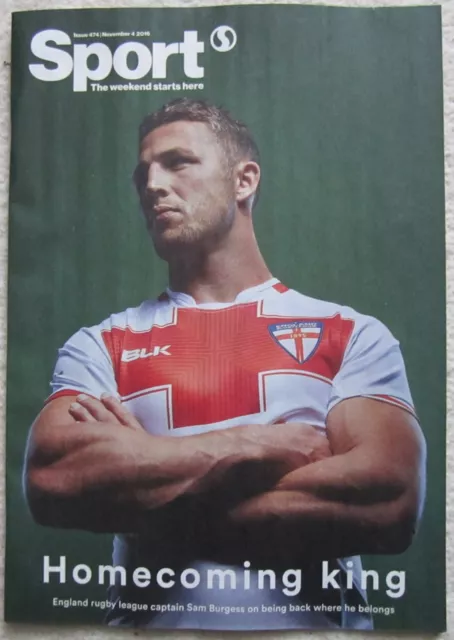 Sam Burgess - Sport magazine – 4 November 2016