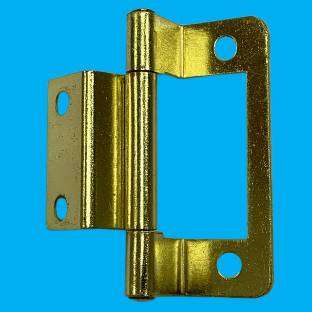 4x Charnières Porte à Manivelle 65x50mm - Plaqué Zinc - Pour Porte Intérieure