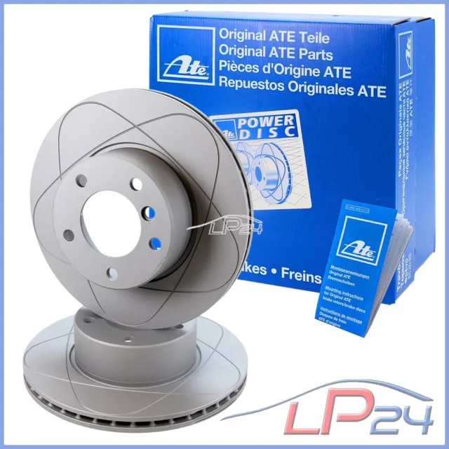 2X Ate Power Disc 24.0330-0113.1 Disque De Frein Ventilé Essieu Avant Ø320