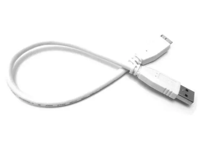 White Usb Cable Lead For Toshiba Dtd210 1Tb Portable Hard Drive